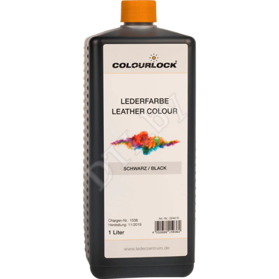 COLOURLOCK Краска для кожи Lederfarbe schwarz, чёрная 1 л