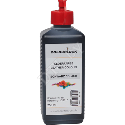 COLOURLOCK Краска для кожи Lederfarbe schwarz, чёрная 250 мл