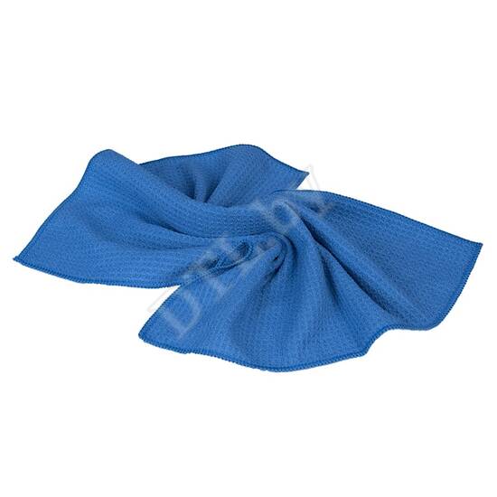 WAFFLE CLEANING TOWEL Полотенце для протирки оверлоченное 40*40 см, синее, 330гр/м2 для сушки авто WAFFLE CLEANING TOWEL Полотенце для протирки оверлоченное 40*40 см, синее, 330гр/м2 для сушки авто