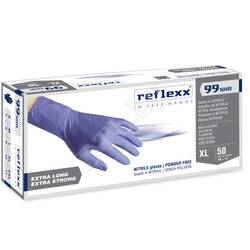 Одноразовые перчатки химостойкие сверхдлинные 29 см. Reflexx, размер L, 50 шт.