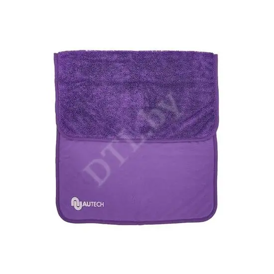 MAGIC DRY Микрофибровое полотенце 50*80 см, фиолетовое, 600 гр/м2 для сушки авто