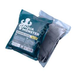 AQUA MONSTER Микрофибровое полотенце 60*90 см, чёрное, 1000гр/м2 для сушки авто