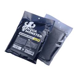 AQUA MONSTER Микрофибровое полотенце 50*80 см, чёрное, 600гр/м2 для сушки авто